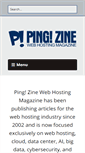 Mobile Screenshot of pingzine.com