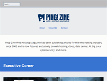 Tablet Screenshot of pingzine.com